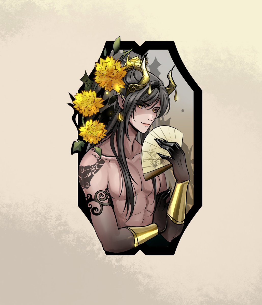 CyanchanMerch's tweet photo. #NieMingjue and #NieHuaisang in the form of demons. I drew a small series of key chains for Halloween =3

#modaozushi #魔道祖師 #MDZS https://t.co/f5fpmiKvlm