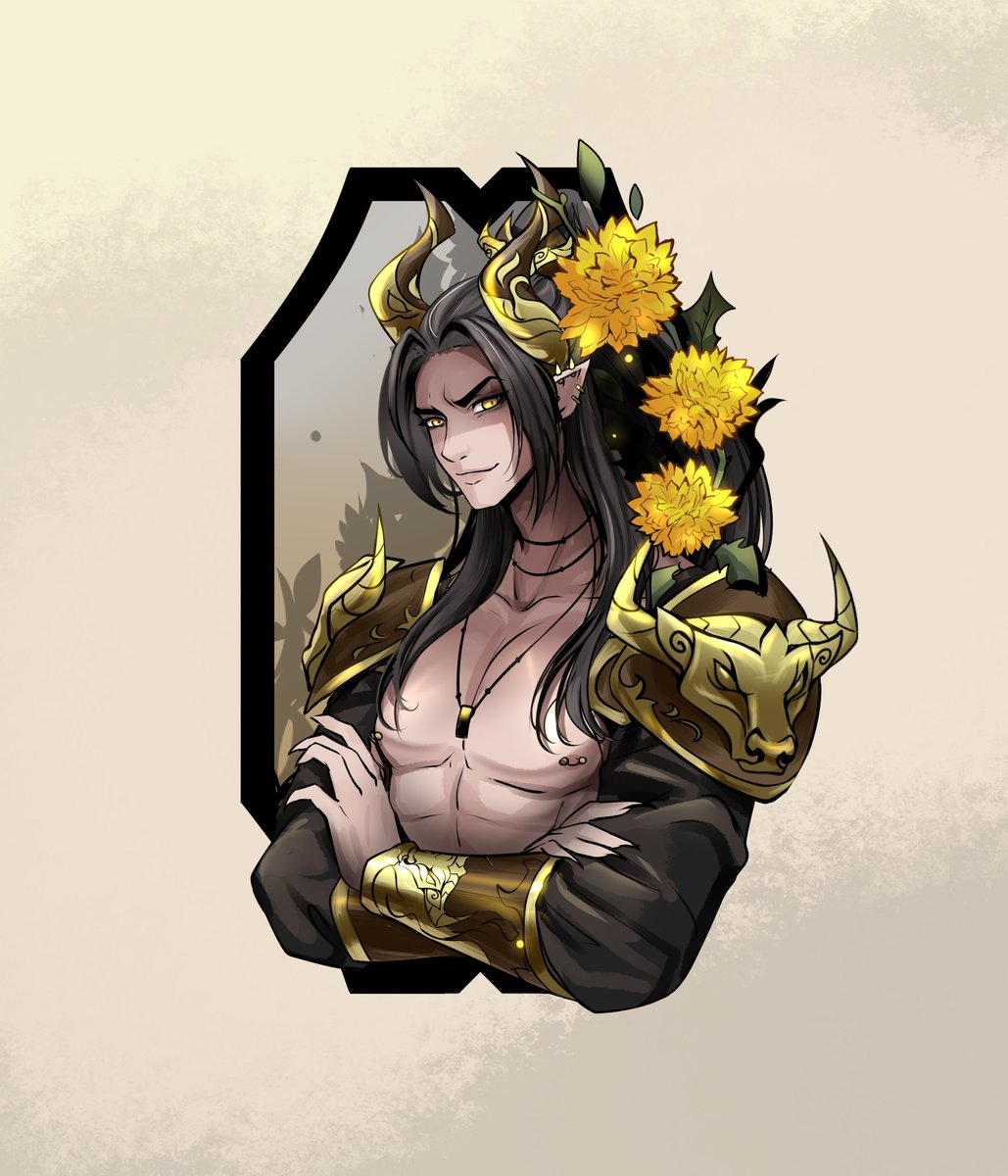 #NieMingjue and #NieHuaisang in the form of demons. I drew a small series of key chains for Halloween =3

#modaozushi #魔道祖師 #MDZS