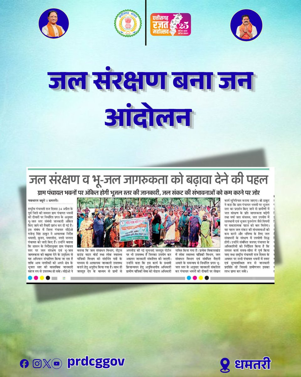 Panchayat and Rural Development Department, CG tweet media