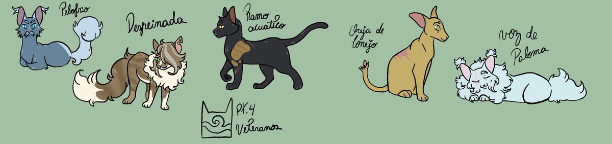 Dusty_Sun_'s tweet photo. Hora de los veteranos :D
Ahora que windclan están completo finalmente puedo empezar con Thunderclan :v https://t.co/eEmf9z77RD