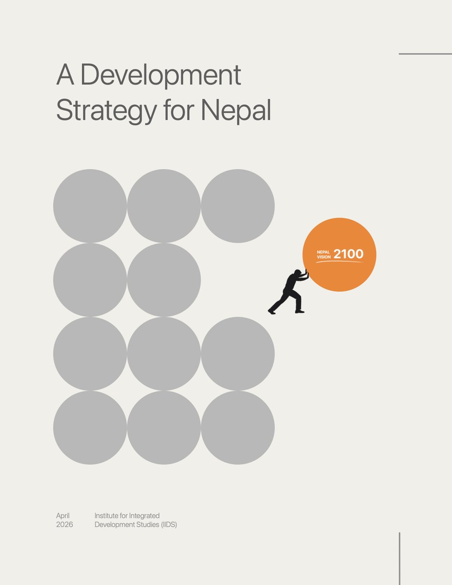 iids1979's tweet photo. IIDS handed over its White Paper 2026 and Development Strategy to Hon. Finance Minister Swarnim Wagle at the Ministry of Finance — charting Nepal's path to a USD 100B economy and upper-middle-income status within a generation.
Event report to follow. https://t.co/vTniHvcZqn