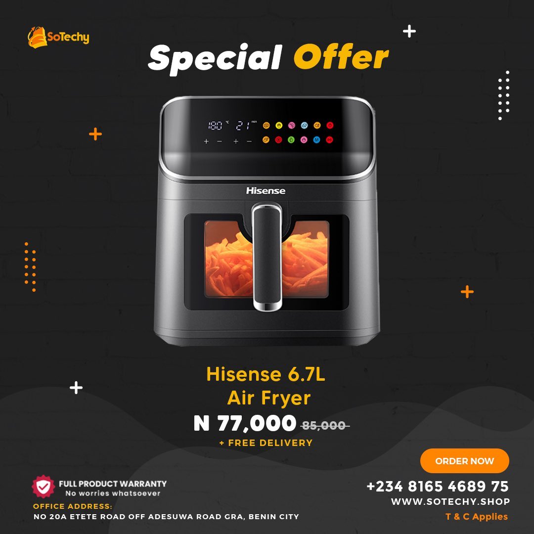 sotechyshop's tweet image. Remember you can pay for any of our products hybrid or online using naira or crypto 

Visit sotechy.shop 
or send a DM to order 

 #LG #Hisense #Electronic #Benin