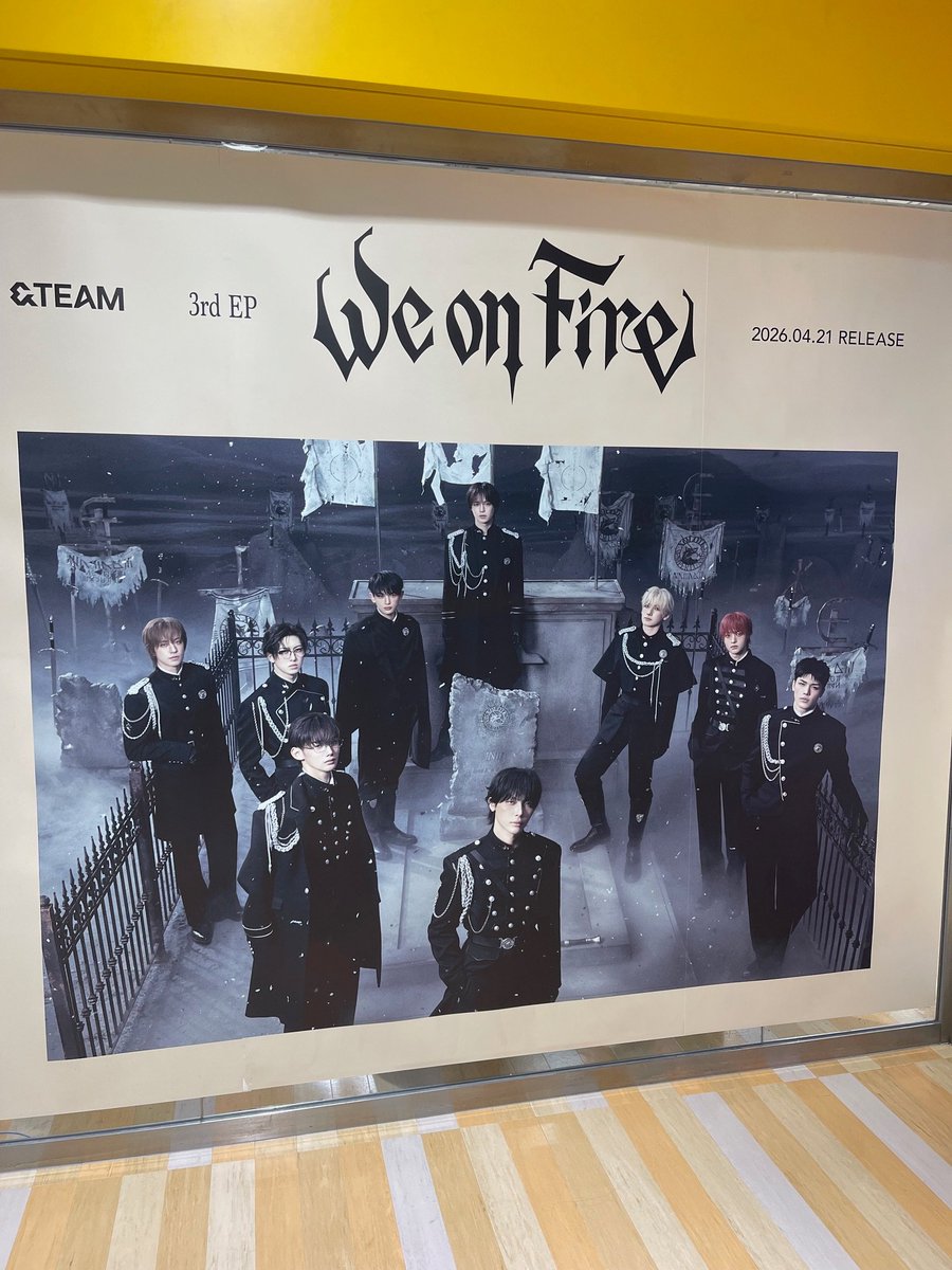 andTEAM】 &TEAM 3rd EP 『We on Fire』大好評発売中🔥 ✴️先着特典