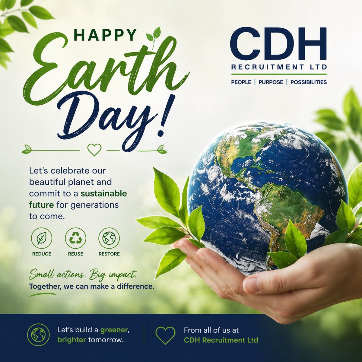 Happy Earth Day 🌱

Every choice we make matters💚

Let’s choose to care for our planet today and every day 🌍

#Earthday #LoveTheEarth #ProtectOurPlanet #EcoFriendly #LoveOurPlanet #Sustainability #GreenLiving