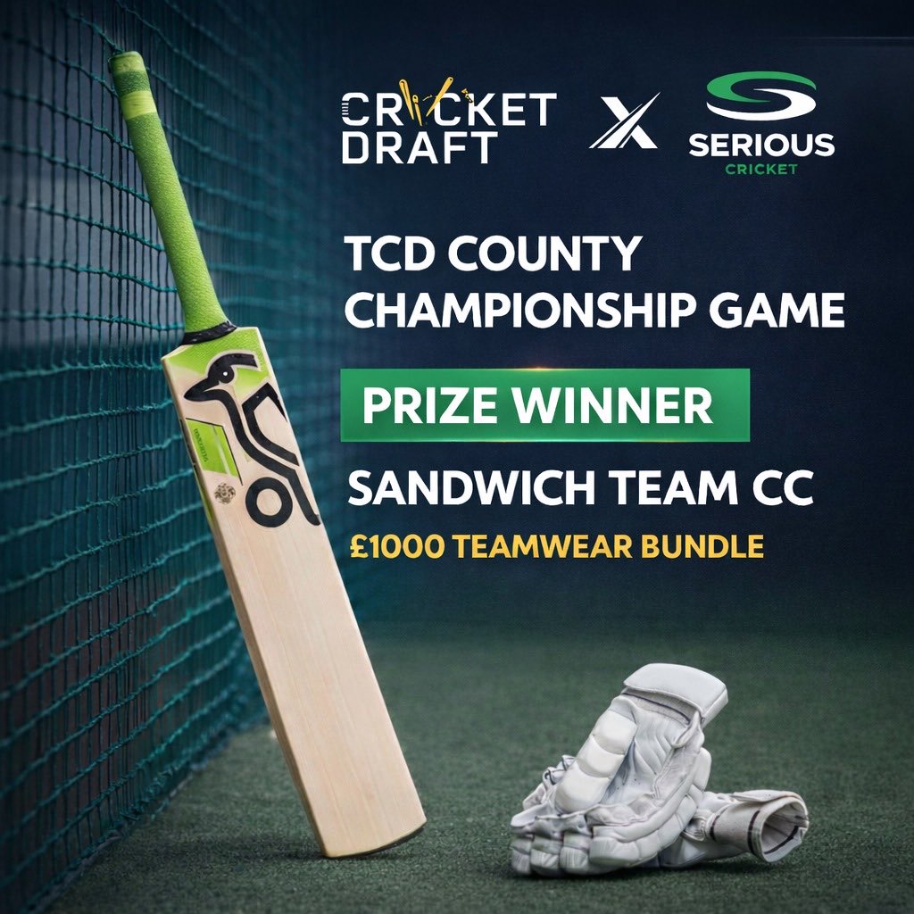 thecricketdraft's tweet image. HUGE Congratulations to @OfficialSTCC14 who have won the £1000 Teamwear Bundle courtesy of our fantastic partners @SeriousCricket! 🏏🏆

What a start to the season for them! Looking forward to seeing the club in their new threads... 🔥

#cricket #fantasycricket #clubcricket
