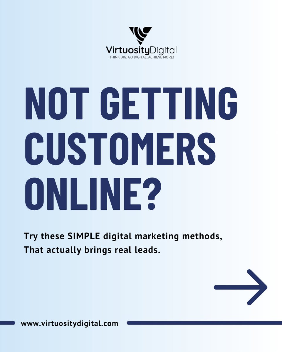 Virtuosity_Digi's tweet image. Not getting customers online? 🤔
Fix your Google presence 📍, 
use reels 🎥, 
give great offers 💸, 
and follow up 📲More actions = More sales 🚀

#DigitalMarketing #LeadGeneration #BusinessTips #Marketing #Growth