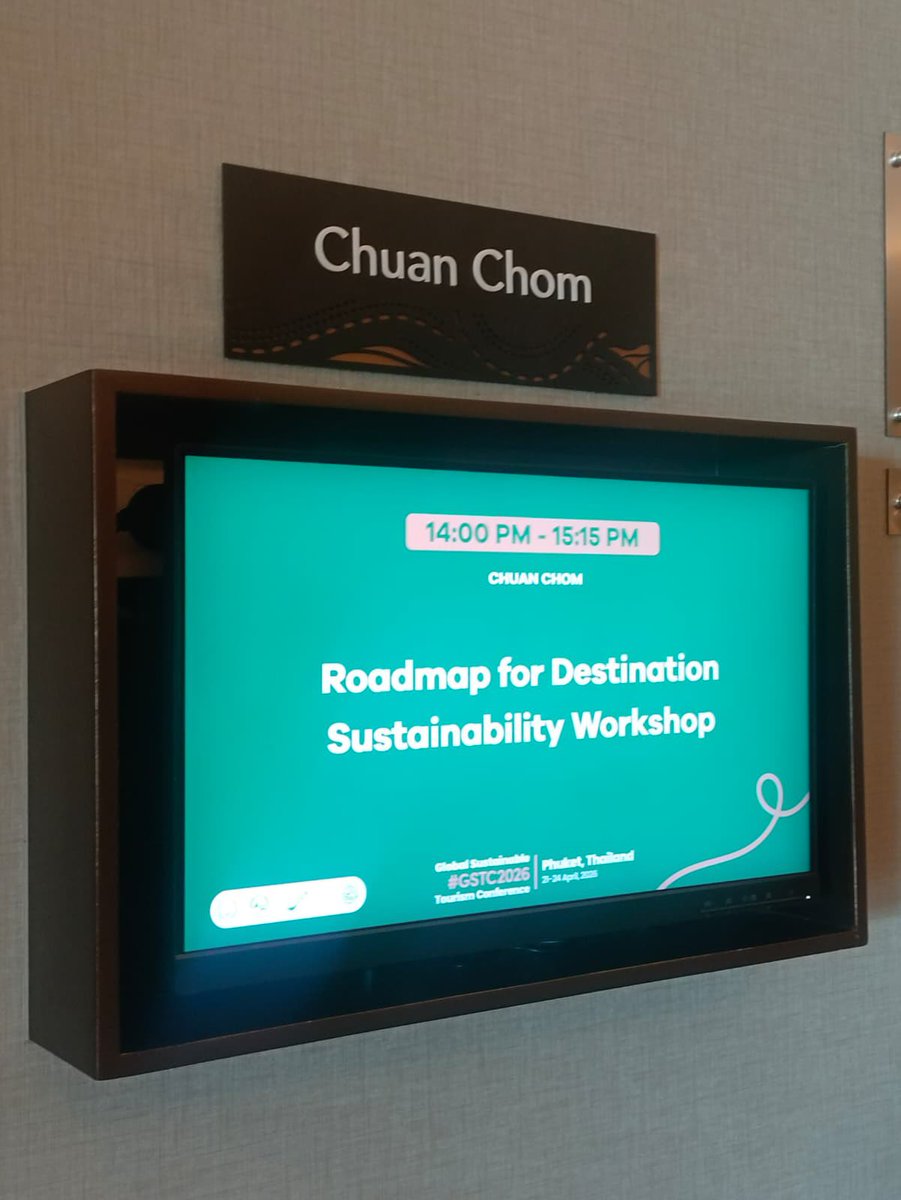 GSTC_'s tweet image. Roadmap to Destination Sustainability Workshop [Visitor Use Management] with GSTC Vice Chair Dr. Kelly Bricker, Wendy Li, GSTC National Programs Director, and Tiffany Chan, GSTC Destination Program Manager. 

(At Courtyard: Chuan Chom) 

#GSTC2026 #Destinations #Workshop