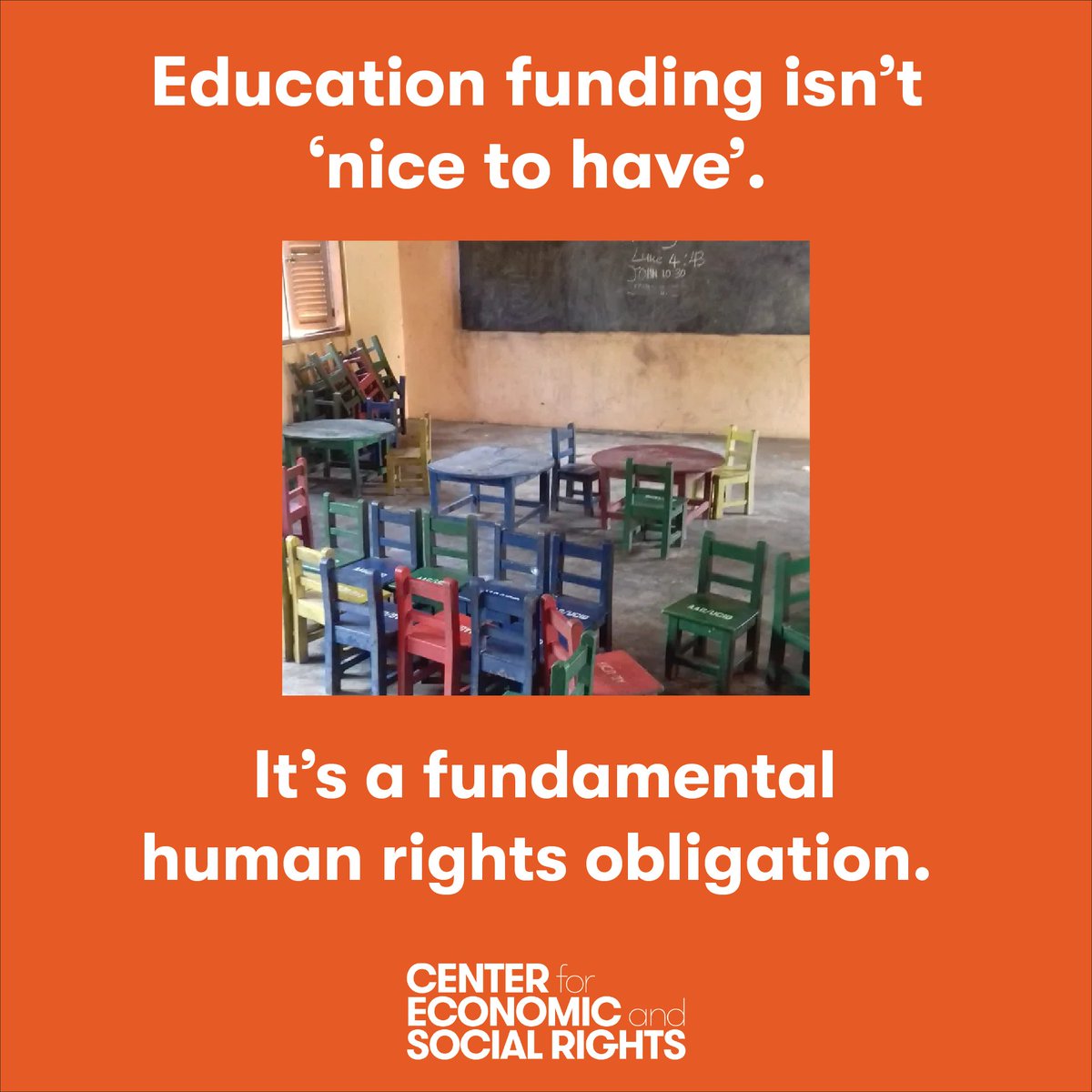 social_rights's tweet image. Education funding isn’t ‘nice to have’- it’s a #humanrights obligation.

Writing for UNESCO, CESR's Maria Ron Balsera shows 𝗳𝗶𝘀𝗰𝗮𝗹 𝗷𝘂𝘀𝘁𝗶𝗰𝗲 𝗶𝘀 𝗸𝗲𝘆 𝘁𝗼 𝗺𝗮𝗸𝗶𝗻𝗴 𝗾𝘂𝗮𝗹𝗶𝘁𝘆 𝗲𝗱𝘂𝗰𝗮𝘁𝗶𝗼𝗻 𝗮 𝗿𝗲𝗮𝗹𝗶𝘁𝘆 𝗳𝗼𝗿 𝗮𝗹𝗹. tinyurl.com/yknaxuxw