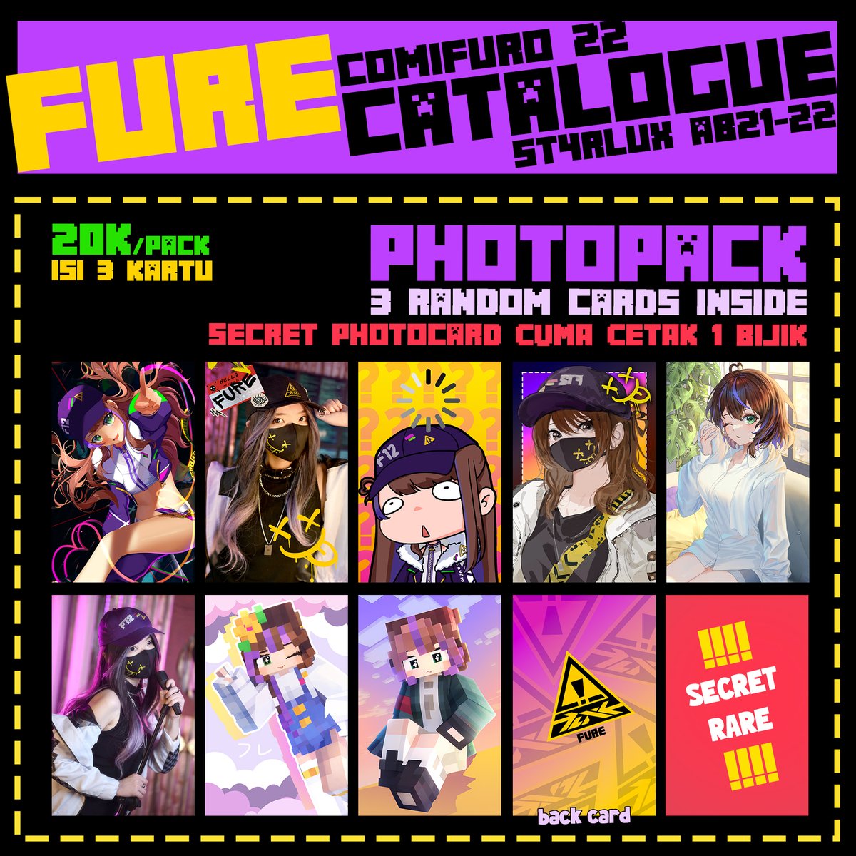 furefurere's tweet photo. COMIFURO 22 FURE CATALOGUE! (1/2) 
Temukan aku di booth St4r.Lux AB 21-22!
Aku akan hadir di booth hari Minggu, yang mau ngobrol sama aku yuk gass~!
#comifuro22 #comifuro22catalogue https://t.co/LP0CPVApwd