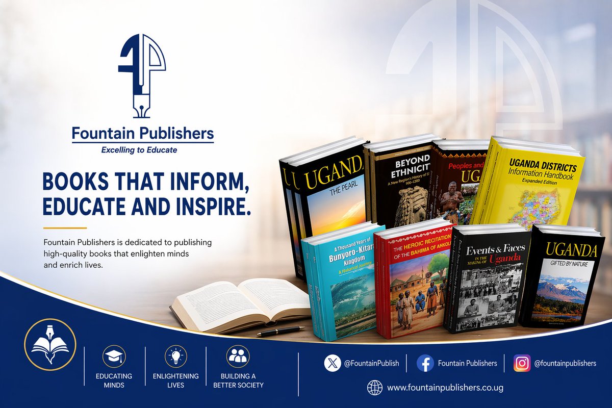 FountainPublish's tweet image. Open a book. Open your world. fountainpublishers.co.ug
#FountainPublishers #ReadingCulture #readingcommunity