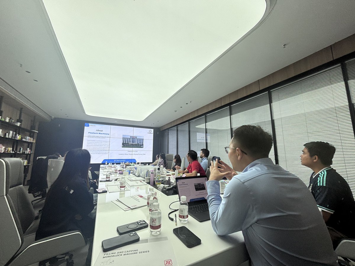 Finetechpharma's tweet image. Tony Tao, General Manager of Finetech, introduced Finetech's brand development history and our turnkey solutions to Southeast Asian clients.
pharmamachinecn.com

#turnkeysolution #pharmaceutical #PACKAGINGMACHINE
