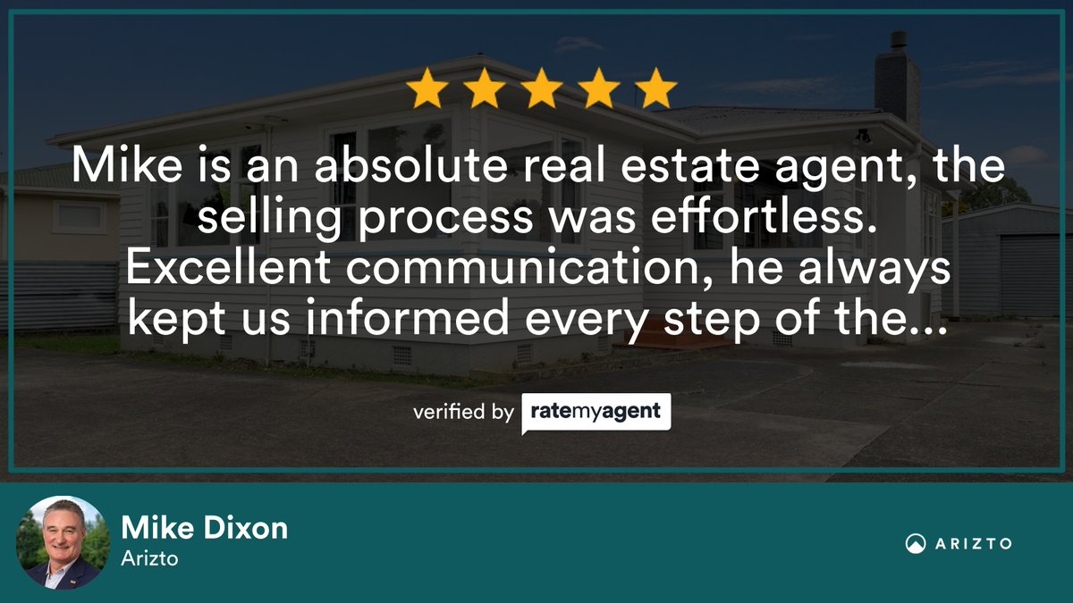 MikeDixonPN's tweet photo. Have a read of my latest RateMyAgent review in Highbury.
Branch Manager Licensee 10053907
https://t.co/oObodgH7Lc
Are you considering Selling too?
Call me today for a FREE Market Appraisal
Mike Dixon 021 1040 130
Licensed REAA 2008

...
#ratemyagent #palmyrealestate... https://t.co/D4F3mDVz22