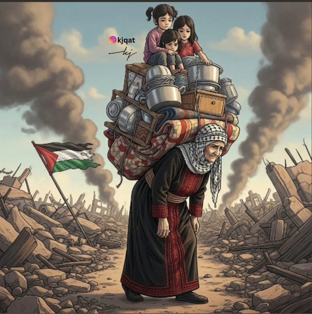 RTElice_'s tweet image. Nasıl olsa taşıyor diye, tüm yükleri omuzuna yüklediniz. #Gaza 💔