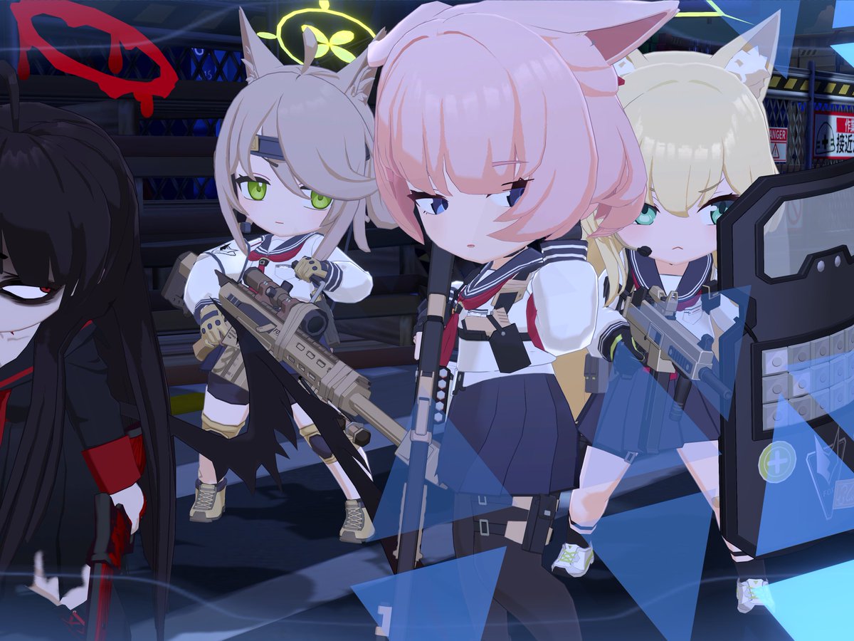 kaicho431's tweet photo. まさかFOX小隊で編成組める日が来るとは

＃ブルアカ https://t.co/cGO6hPlVHQ