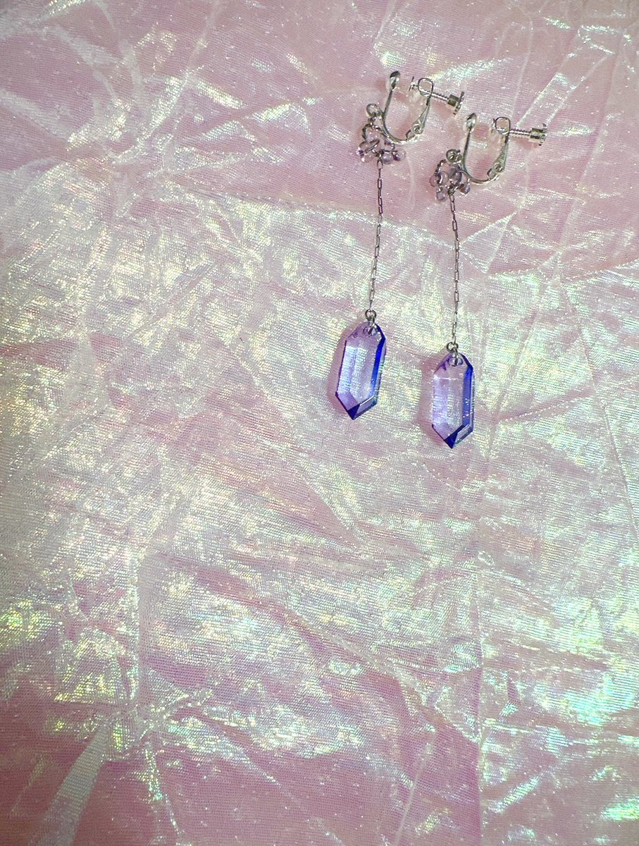 デザフェスに向けて新作𓂃𓈒𓏸
NAPILで紫の耳飾りは珍しいかも💜