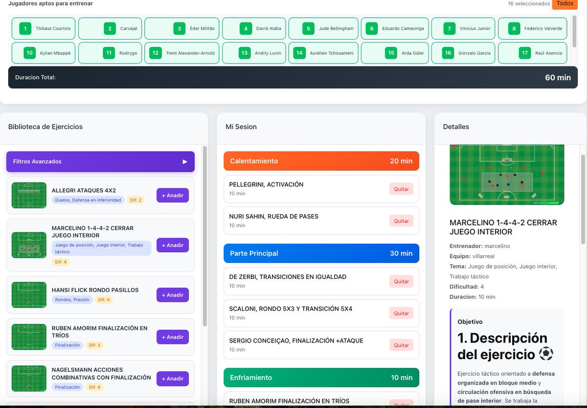 toplidercoach's tweet photo. 📋 Planificador PRO

Control total de tu equipo 👇
⚽ Sesiones
📅 Partidos
📊 Rendimiento

Todo en un dashboard claro

Ahorra tiempo y trabaja como un PRO 🔝

🔥 +2.000 ejercicios

👉 https://t.co/j2nP6DJjgk https://t.co/TsHFTI31fK