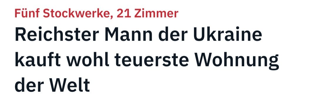 Ukrainische Milliardäre? Warum bezahlt der deutsche Steuerzahler und nicht Herr Achmetow den Krieg seines Präsidenten?
n-tv.de/wirtschaft/Rei…