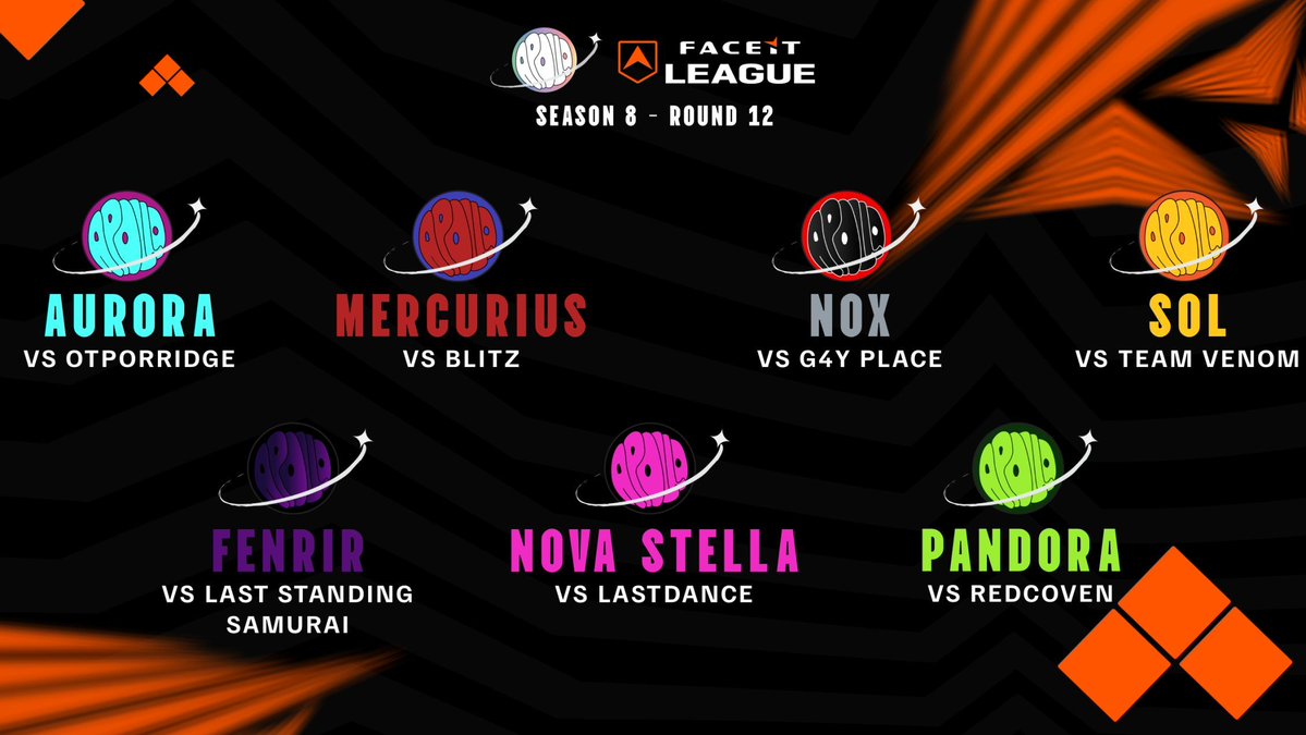 ApolloEsportsOW's tweet image. Back at it again:

Here's a look at Apollo's Round 12 matches in @FACEIT_OW Season 8 

#TOTHEMOON🚀 #Overwatch #FACEIT ✍️@SouthallInk