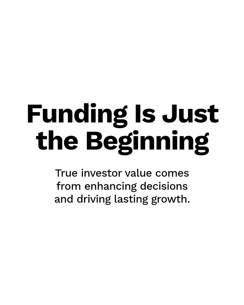 Minh_Q_Tran's tweet image. Access to funding is just the start. A strategic investor's real value lies in improving decision quality and guiding sustainable growth. How do you measure the impact of your investors beyond capital? #VentureCapital #VentureCapitalAsAService #VCaaS