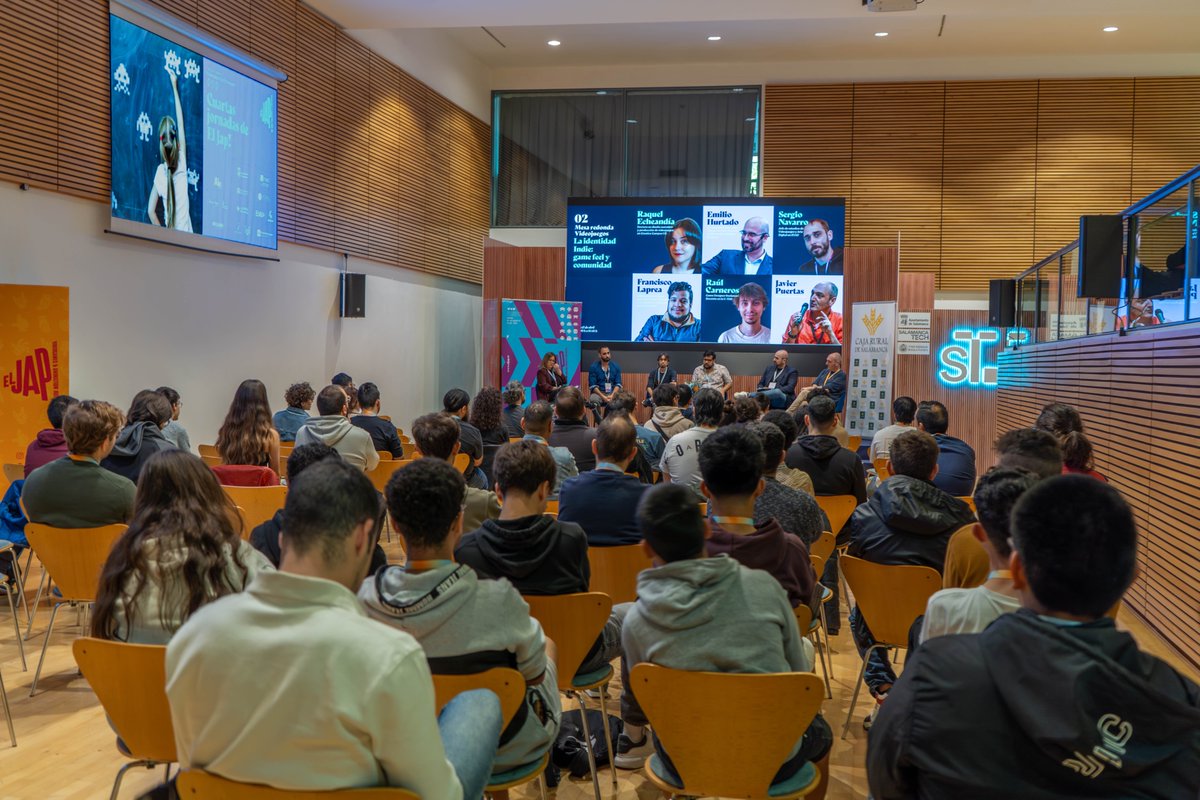 ElJap_ES's tweet photo. 🙌 ¡Salamanca Tech Summit! x2

La semana pasada profesionales de @UEuropea,
@VoxelSchool, @A1M_Gamesports, @SelectaPlay, @U_tad y @EvadFormacion asistieron a la mesa redonda de #videojuegos: “La identidad Indie: game feel y comunidad”

¡Gracias por compartir vuestro talento! https://t.co/VLkao6fiAT