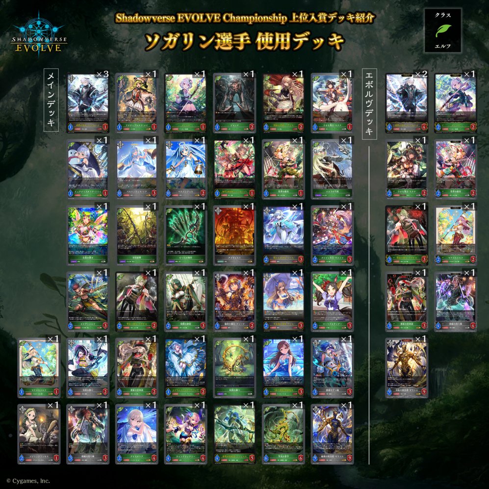 エボルヴCS 上位入賞デッキ紹介】 全国で開催されているCS大会より