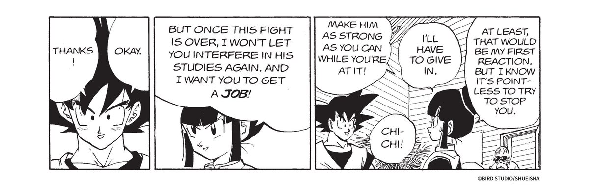 DB_official_en's tweet image. Chichi shows she understands Goku
#DragonBallOfficial #dragonball