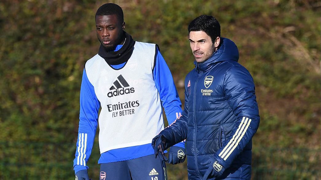 Arsenalnewschan's tweet image. 🗣️Nicolas Pepe when asked the difference between #Arsenal manager Mikel Arteta and his current Manager at Villarreal Marcelino Toral: “First, it's different. These two managers are really different. We'll start with Arteta, who is a coach who asks for certain things. Sometimes it