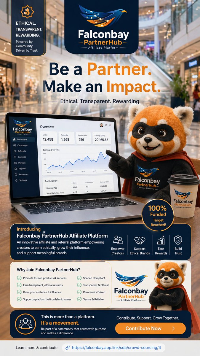 oniecastle17's tweet photo. 🚀 Turn your influence into HALAL INCOME

Join Falconbay PartnerHub — the ethical affiliate platform built for creators, by creators.

Be part of the movement 
👇 
https://t.co/UyGl24Tpjk  
  
@Maljefairi
@GLNsGlobal 
@sidrachain 
@mulord92 https://t.co/QBJtfiA57Q