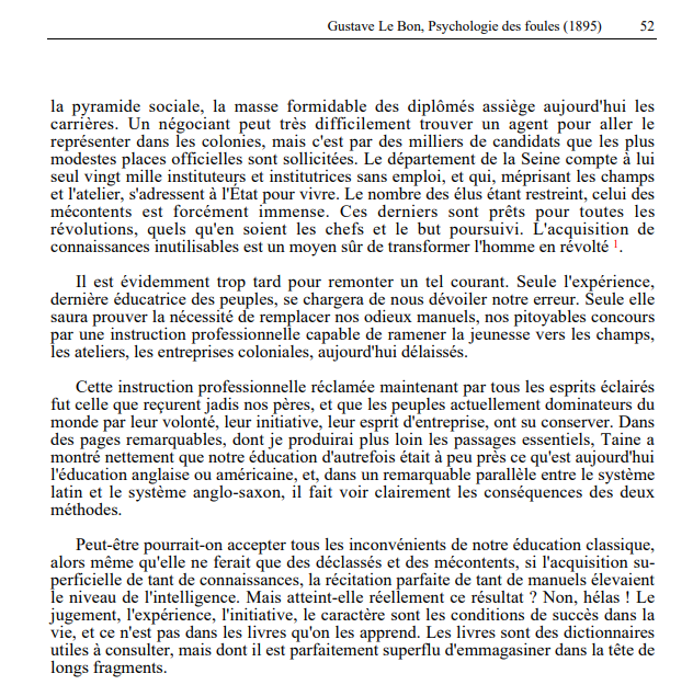 Difficile de convaincre de faire des études plus courtes et des métiers plus utiles après des décennies de mépris de classe.

C'est tellement ancré dans les esprits désormais que beaucoup préfèrent faire des études longues quitte à ne pas les finir ou se perdre ensuite plutôt que