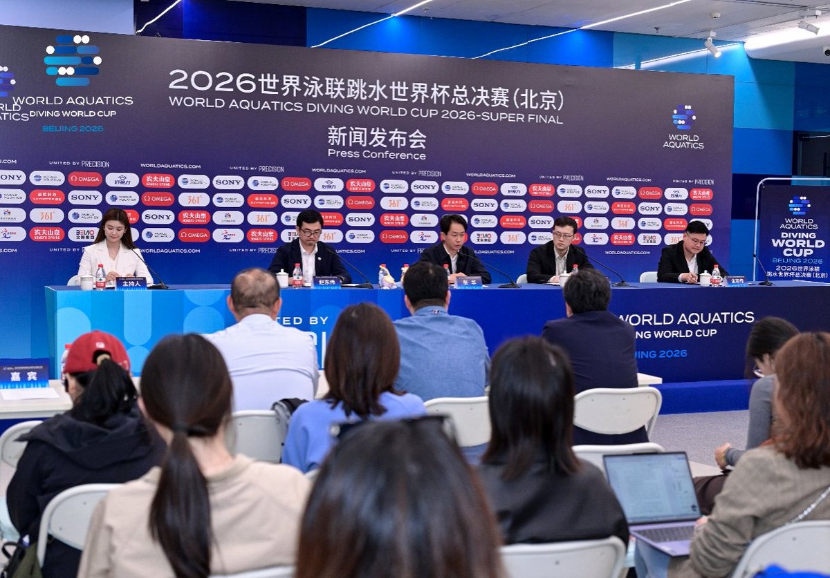 touch_beijing's tweet photo. The World Aquatics #Diving #WorldCup 2026, with its highly anticipated #SuperFinal, will be held from May 1 to 3 at the Water Cube in Beijing.
Over 90 top athletes from 17 countries and regions are expected to compete, while #China’s national team will send its strongest lineup. https://t.co/MUBmmN0QKP