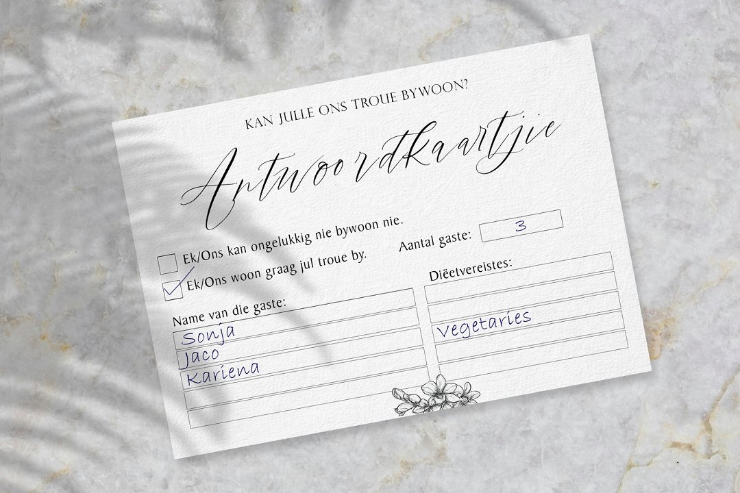 mooitroues's tweet image. Maak trou beplanning makliker met hierdie gratis RSVP-kaartjie van Mooi Troues. Netjies, prakties en stylvol.

mooitroues.co.za/2026/04/laai-n…

#MooiTroues #RSVP #WeddingPlanning

Artikel Krediet:
Ontwerp: Mooi Troues
Agtergrond foto: Adobe Stock