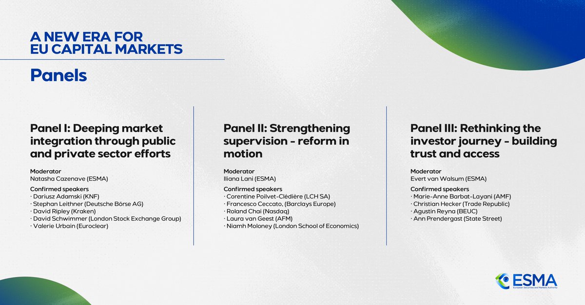 ESMA - EU Securities Markets Regulator 🇪🇺 tweet media