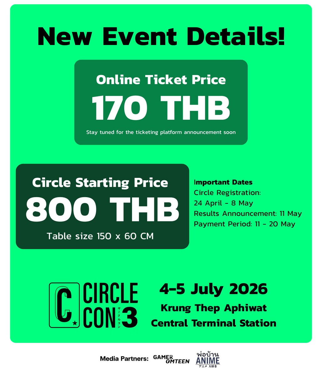 Circle Con #3: 4-5 July 2026 🚇 tweet media