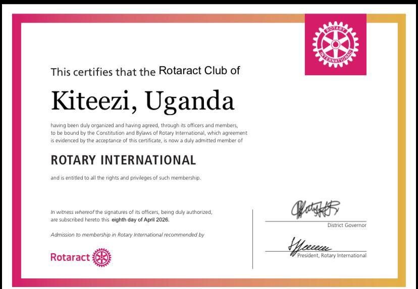 Rotaract Club of Kiteezi tweet media