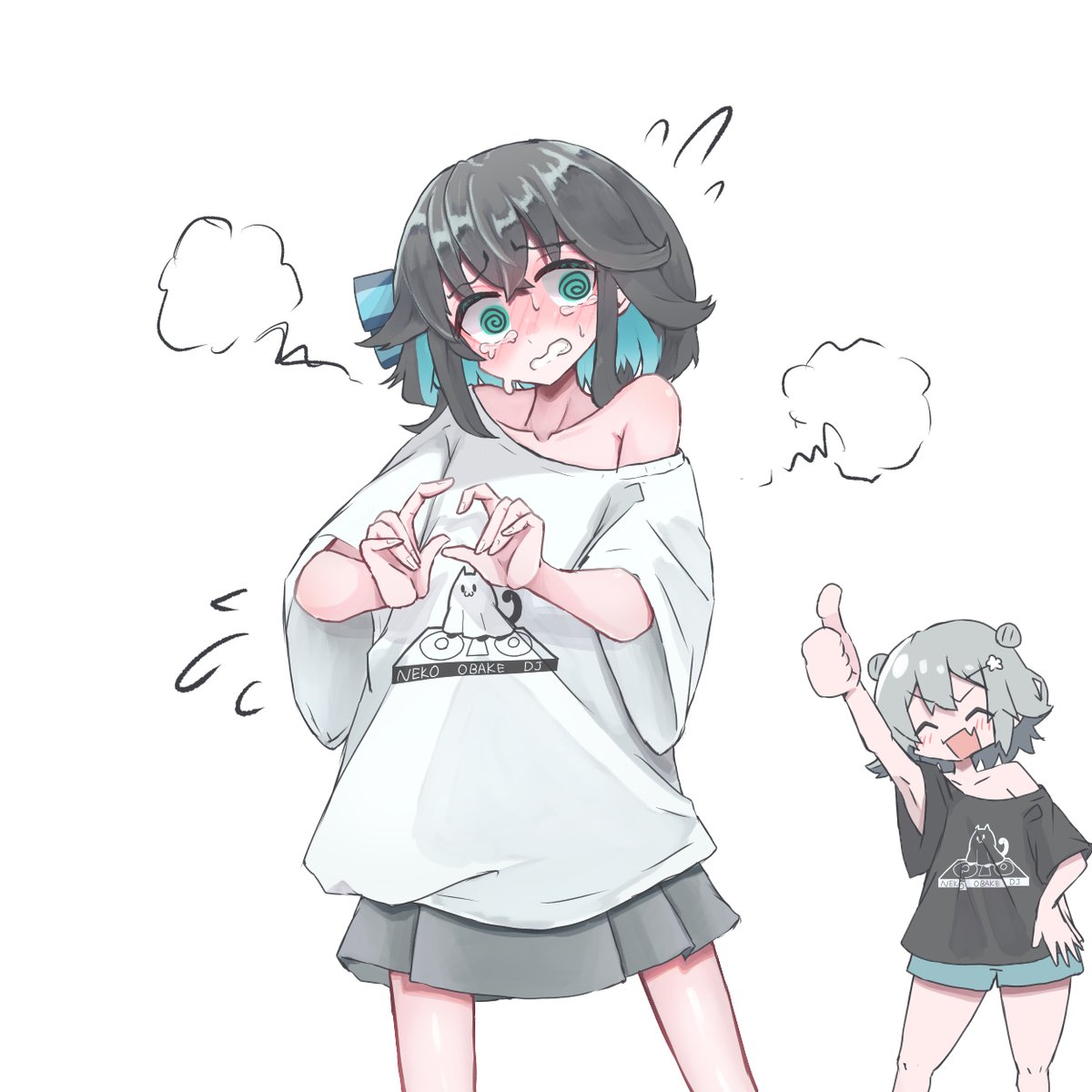 nodaplaying's tweet photo. 第二回 みゃーまいにオフショルを着せる会 https://t.co/j5fcrFrl9B