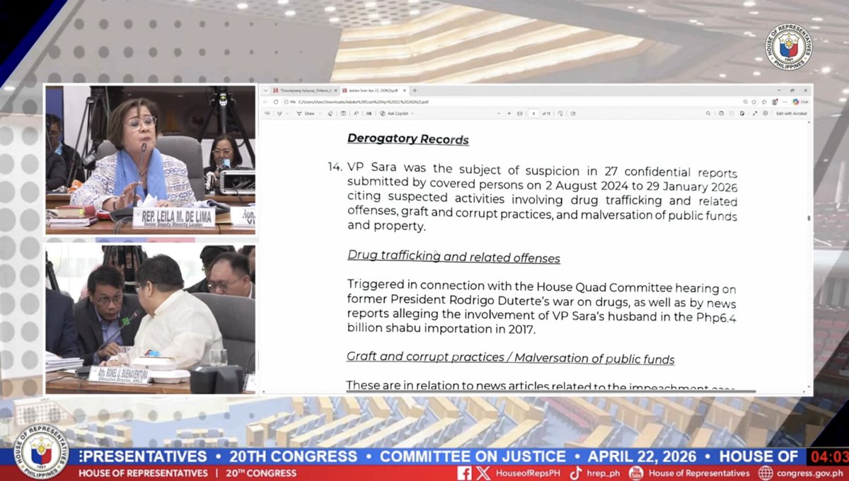 🚨 Sara Duterte was subject of 27 confidential reports conducted by banks because she was suspected of drug trafficking, graft, and malversation from 2024 to 2026.

Because of this, Sara has derogatory records under AMLC.

Naughty kid talaga si Dora the Explorer, este, Sara