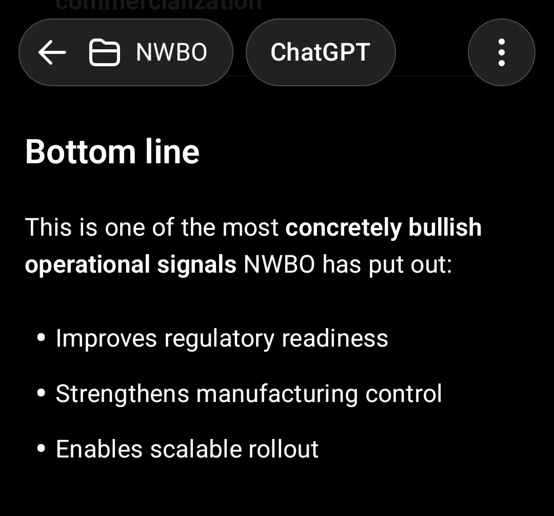 $NWBO - NWBO launching its own leukapheresis clinic is a major step — it means they now control the full chain from patient cell collection to manufacturing. That removes bottlenecks, strengthens regulatory readiness, and signals real commercialization planning. This isn’t