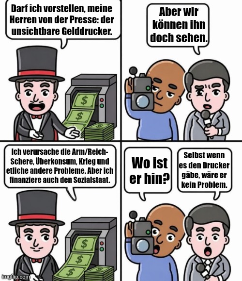 Es ist schon interessant wie zwanghaft die Probleme die mit dem Geldsystem einhergehen ignoriert oder geleugnet werden.
