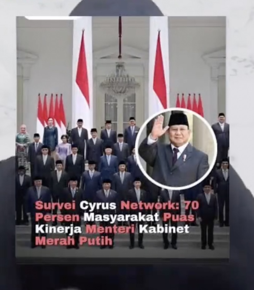 deniprabowo99's tweet image. Wah, 70% masyarakat puas sama kinerja menteri kabinet merah putih! 💪✨ Gokil, semoga terus berinovasi dan bikin kita semakin bangga! #KinerjaMenteri #Puas