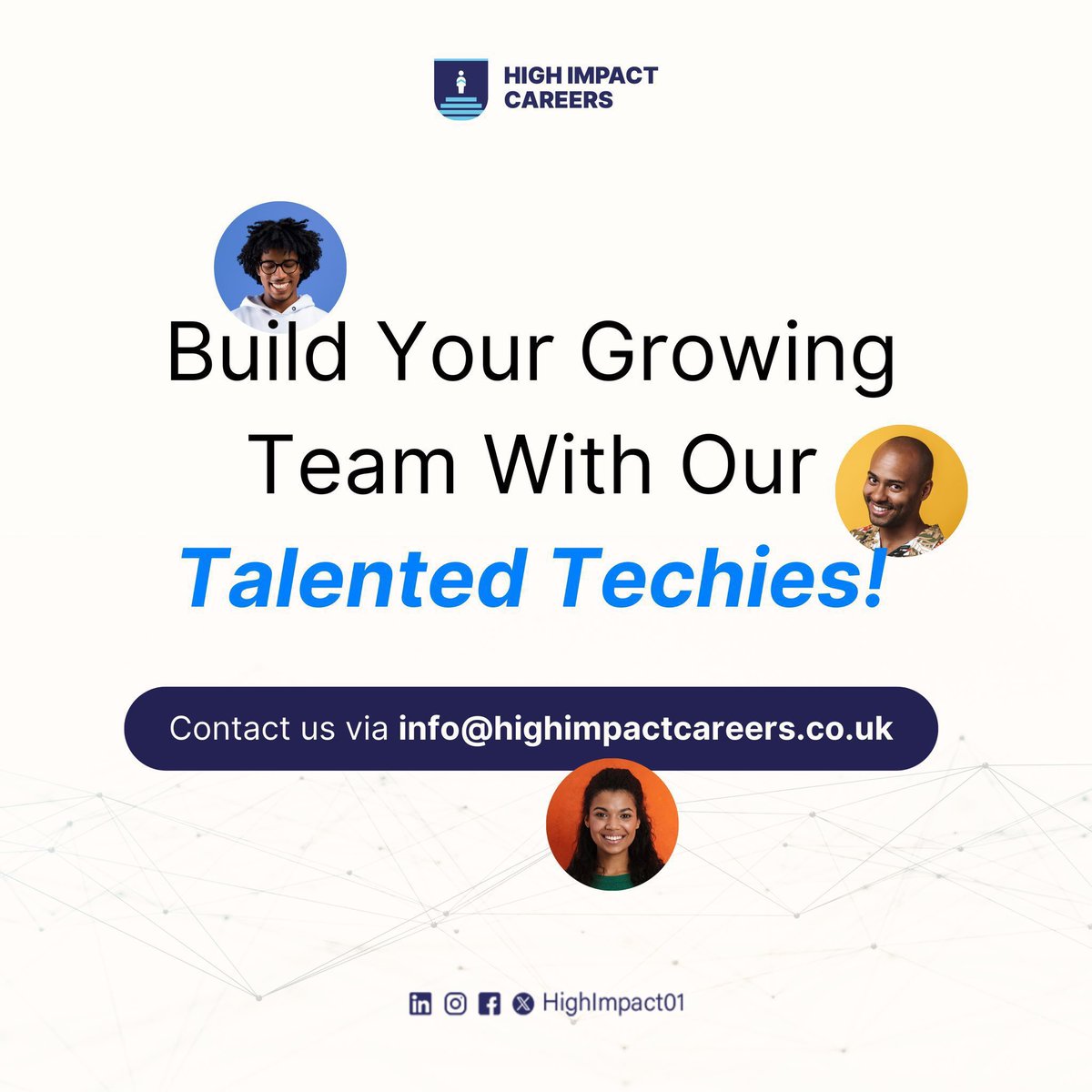 HighImpact01's tweet image. Are you looking for talented individuals to join your innovative workforce in the UK 🇬🇧, Ireland 🇮🇪, Africa or anywhere across the EU? 

Send a DM or mail to INFO@HIGHIMPACTCAREERS.CO.UK for more details.
#HighImpactCareers #RPO #Tech