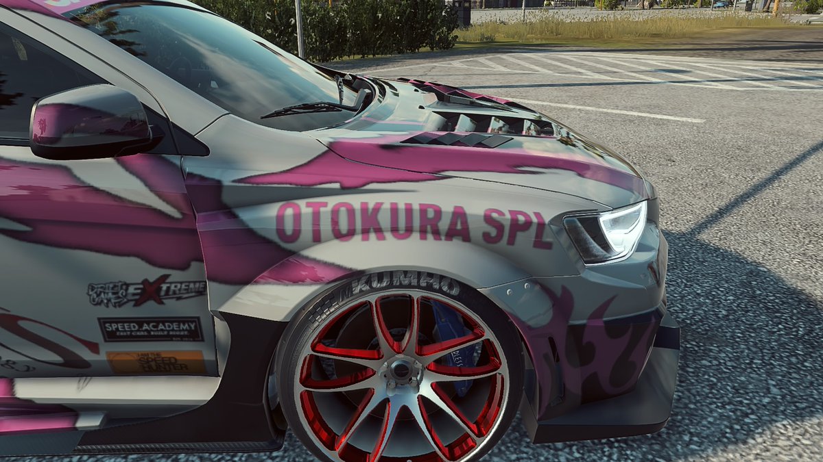Takumiformula's tweet image. その6。フェンダーにOTOKURA SPLという文字が書かれているわけだが、これは某アイマスキャラの専用機という設定にしているからである。
#NFSHeat #PS4share
