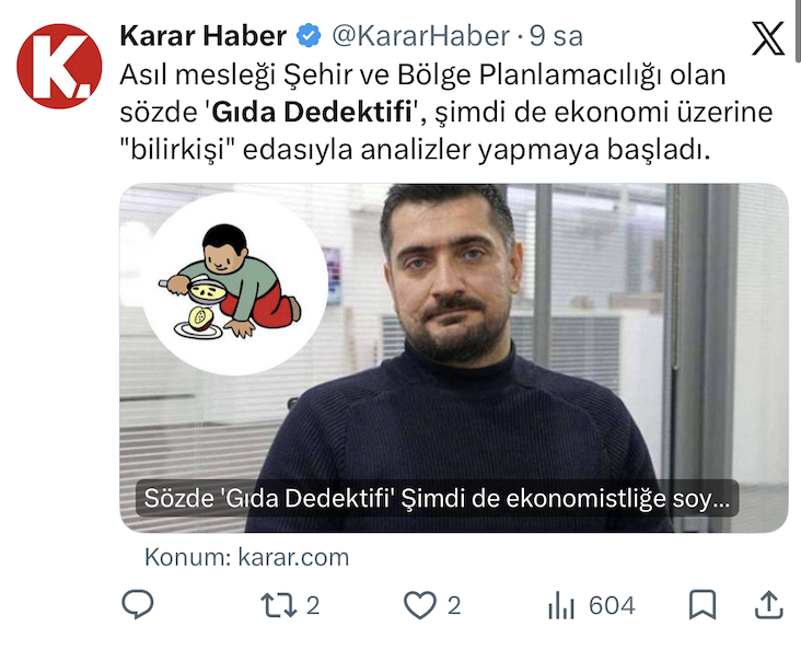 tuketiciajansi's tweet photo. Murat Ülker'in arka kapısı Karar gazetesi yine Musa Özsoy'a ve Gıda Dedektifi'ne iftiralar atmış.
Bunlar ne yapsak, utanmazlar.
Bunlar ne yapsak, düzelmezler.
Bunlar bu milletle dalga geçmeye, algı yapmaya alışmış satılık müsveddelerdir.
@KararHaber https://t.co/olegU147XF