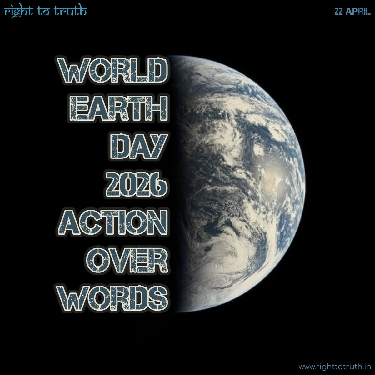 righttotruth_in's tweet photo. World Earth Day 2026: Action Over Words
Read:
https://t.co/QFB2gRkYd1
#WorldEarthDay2026 #WorldEarthDay #EarthDay #NoPlanetB #ActNow #SaveEarth #Sustainability #ClimateCrisis #SustainableLiving #GlobalWarming #EcoConscious #SaveOurPlanet #Blog #Article #Post #RightToTruth https://t.co/W52TNihHRD