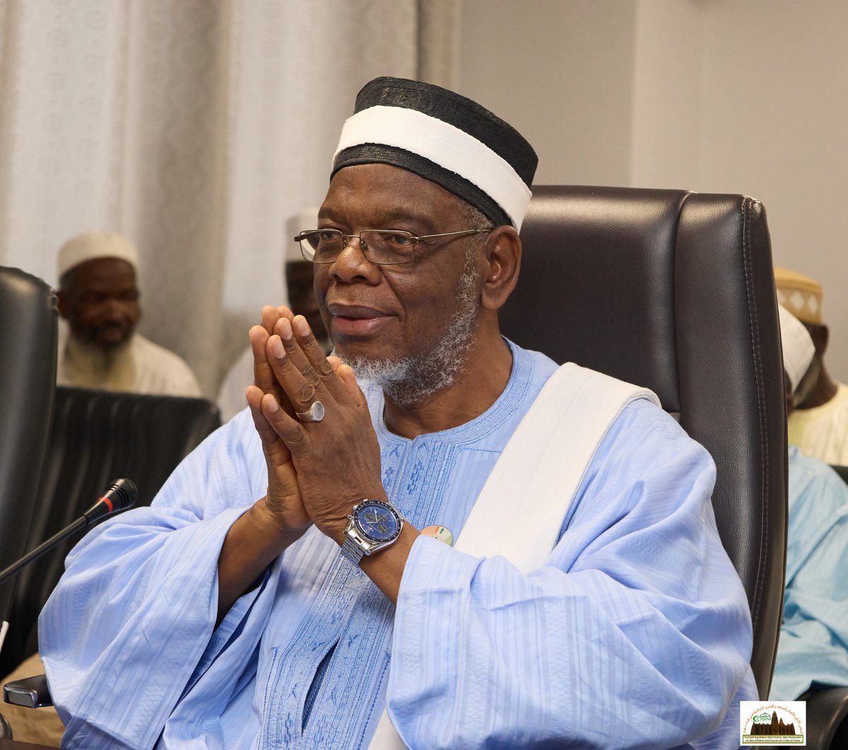 OGRAYANE's tweet photo. L’Imam Timité Amadou Koudouss, Amir du Hadj 1447. Il représentera le Cheik Ousmane Diakité et présidera les activités du contingent ivoirien. Missions : coordination spirituelle, discours d’Arafat, appui au Commissaire du Hadj. Une distinction qui honore le Gontougo et le Zanzan. https://t.co/585HHkWYXi