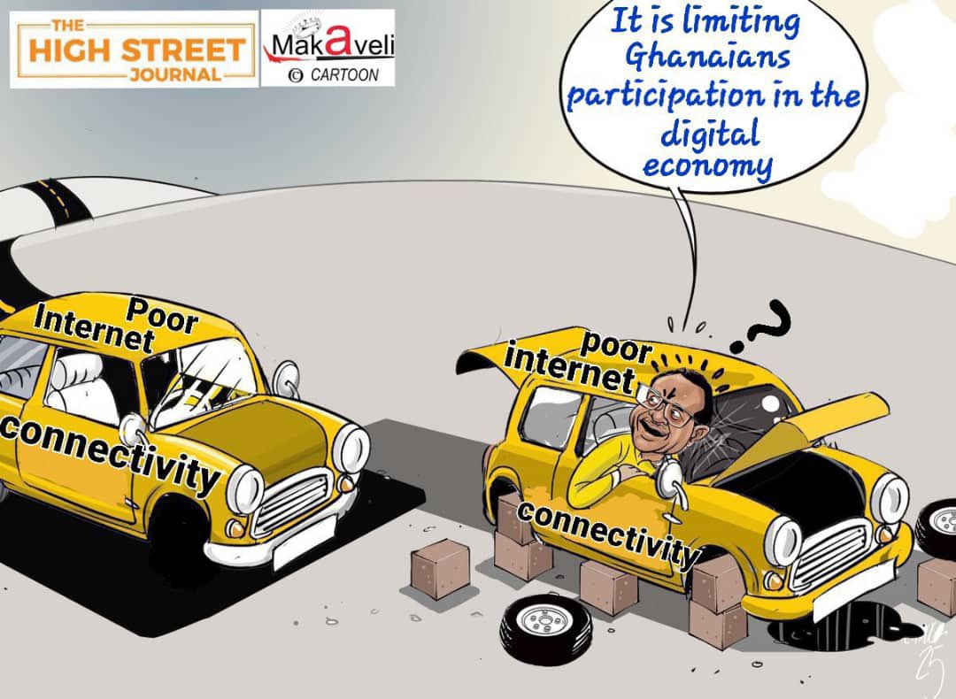 TheHighStreetJ's tweet image. Ghana Chronicles by Makaveli the Cartoonist

—When the Cash Cows Get Leaner: Receipts from Cocoa &amp;amp; Crude Record Huge Decline in First 2 Months of 2026, ETC.

#THSJ #Business #Crude #Cocoa #Oil #Ghana