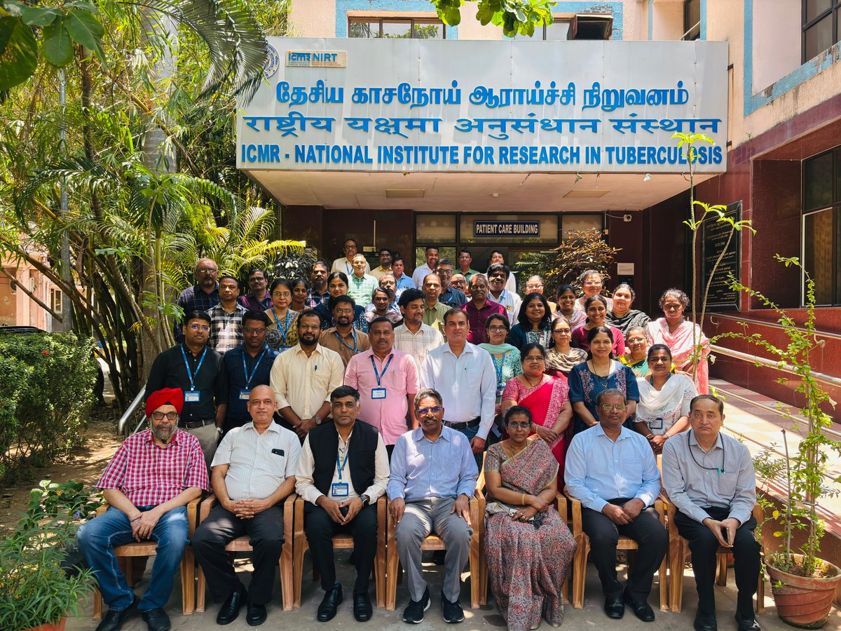 icmr_nirt's tweet photo. @icmr_nirt hosted its 54th Scientific Advisory Committee Meeting on 21–22 April 2026 in Chennai bringing together experts for insightful discussions, reviewing progress, strengthening research directions, and advancing TB control &amp; public health impact.
@ICMRDELHI @DeptHealthRes https://t.co/7QBtMQGs9d
