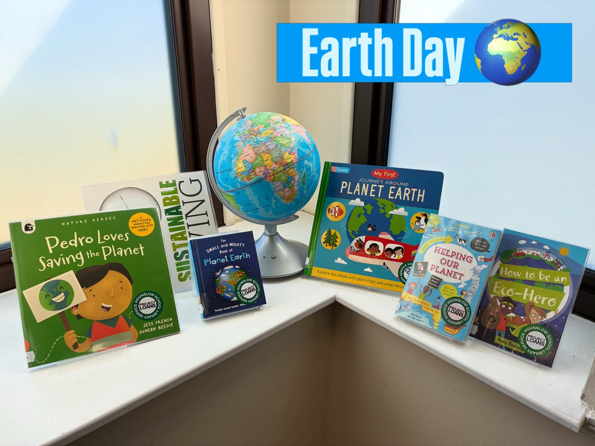 HounslowSLS's tweet image. Happy Earth Day! 🌍 🌳 ☀️ A wonderful reminder to educate the next generation about the wonders of the world and support them in taking action to care for the Earth! Here are some of the wonderful books in our stock that can help. #earthday #readingforpleasure