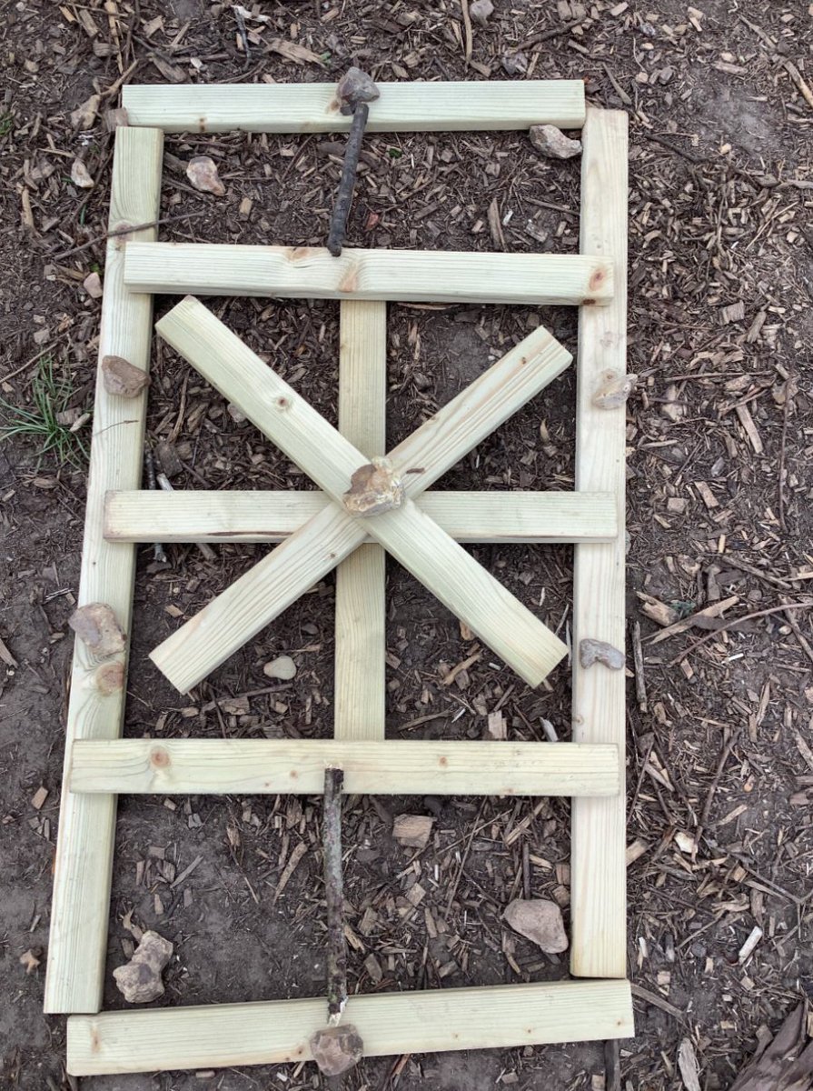 CranfordParkCE's tweet image. Linked to #Year3's history topic about the Romans, they created their very own Roman shield designs out of natural resources.

#forestschool #historyisfun
