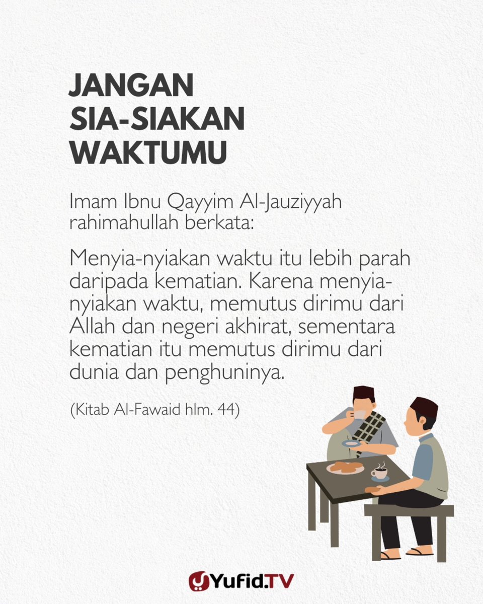 yufid's tweet photo. Jangan Sia-siakan Waktumu https://t.co/eXoU1O4Id5