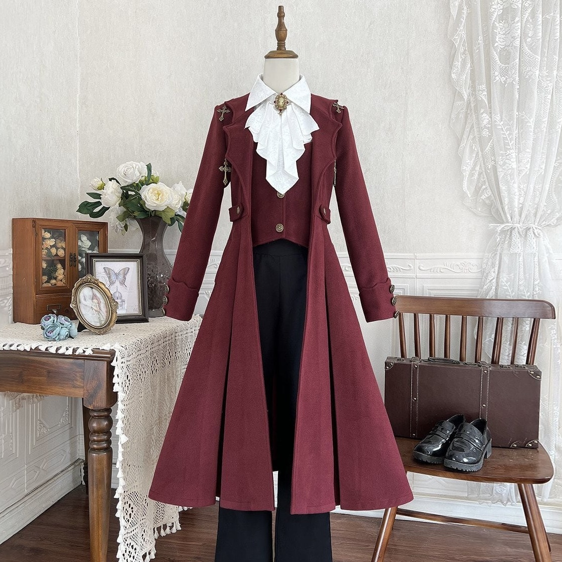 ヴァンパイアプリントロングコートセットアップ♥